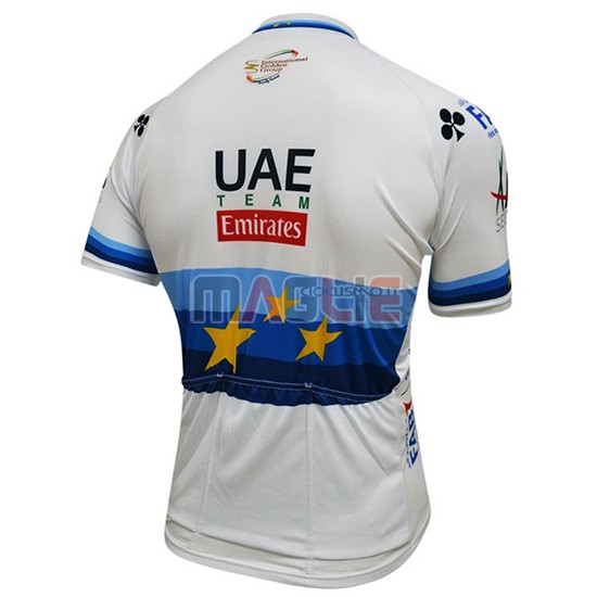 2018 Maglia UCI World Champion Leader UAE Manica Corta Lite Bianco